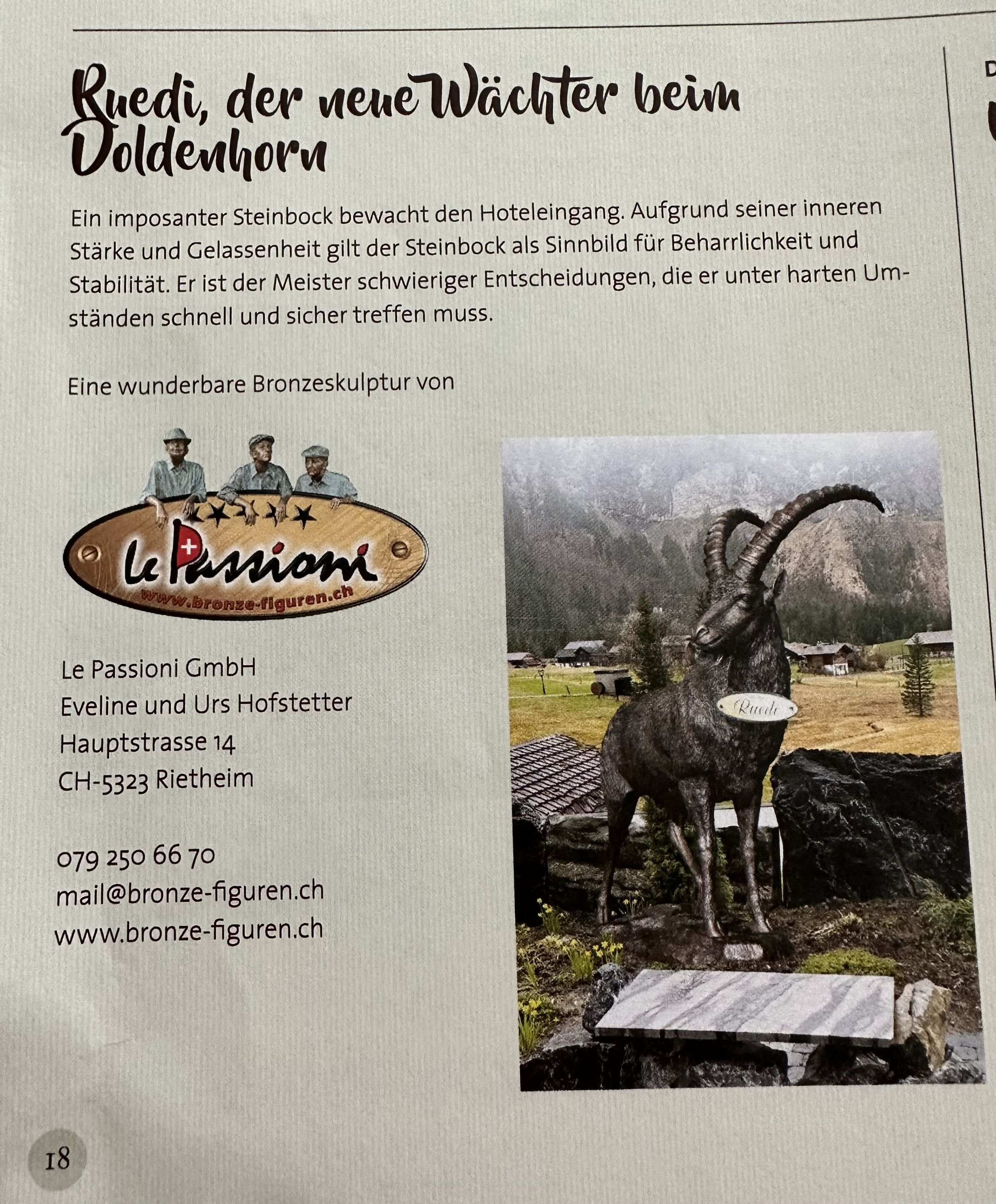 Bronze Steinbock